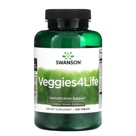 Veggies4Life, 300 tabs, Swanson - Vitax.ro