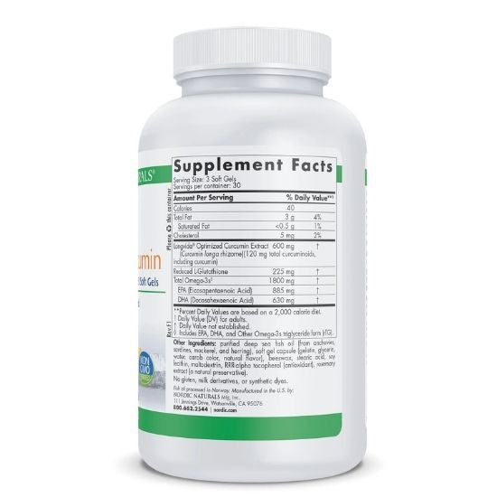 ProOmega Curcumin, 90 softgels, Nordic Naturals - Vitax.ro