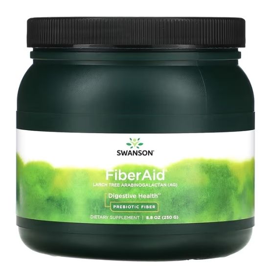 FiberAid Larch Tree Arabinogalactan (AG), 250g, Swanson - Vitax.ro