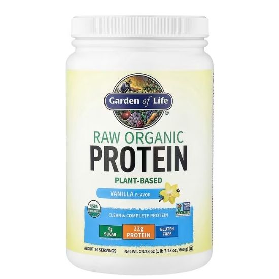 Raw Organic Protein, Vanilla, 620g, Garden of Life - Vitax.ro