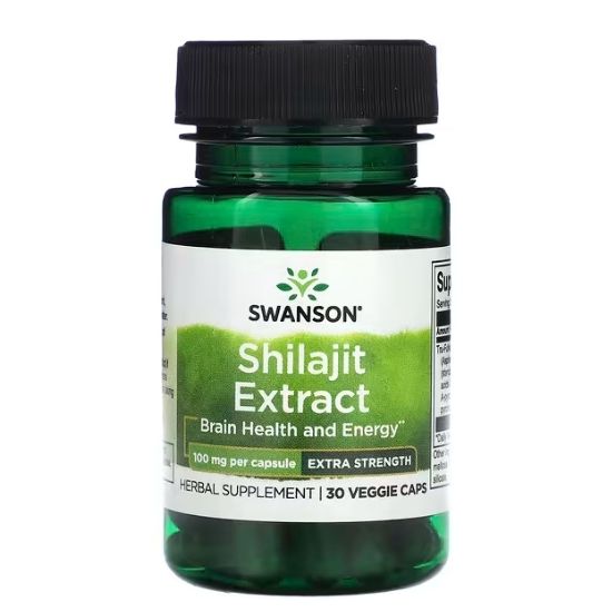 Shilajit Extract, 100mg, 30 vcaps, Swanson - Vitax.ro