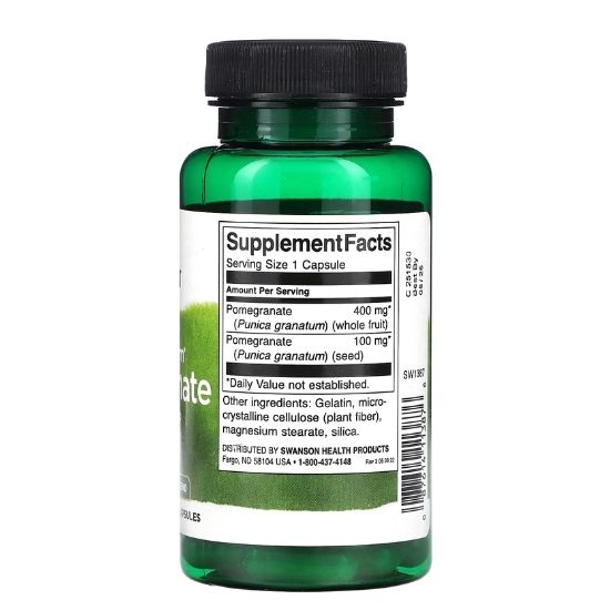Full Spectrum Pomegranate, Whole Fruit & Seed, 60 caps, Swanson - Vitax.ro