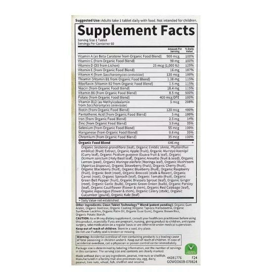 Mykind Organics Women's Once Daily, 60 vegan tabs, Garden of Life - Vitax.ro