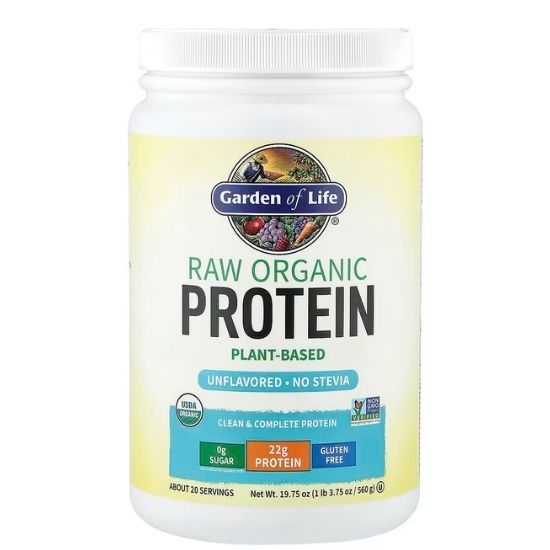 Raw Organic Protein, Unflavored, 560g, Garden of Life - Vitax.ro