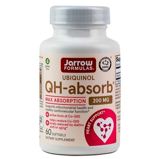 Ubiquinol QH-absorb, 200mg, 60 softgels, Jarrow Formulas - Vitax.ro