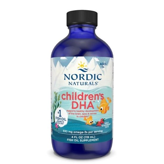 Children's DHA, 530mg, Strawberry, 119 ml, Nordic Naturals - Vitax.ro