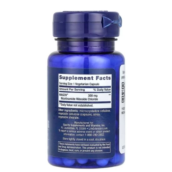 NAD+ Cell Regenerator, 300mg, 30 vcaps, Life Extension - Vitax.ro
