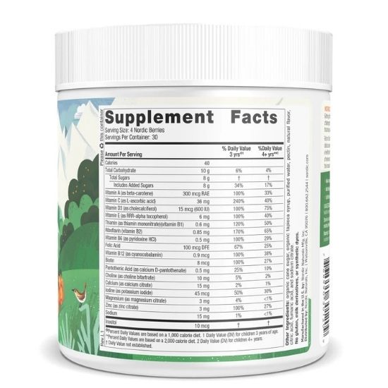 Nordic Berries Multivitamin, Orange Lemon, 120 Gummy Berries, Nordic Naturals - Vitax.ro