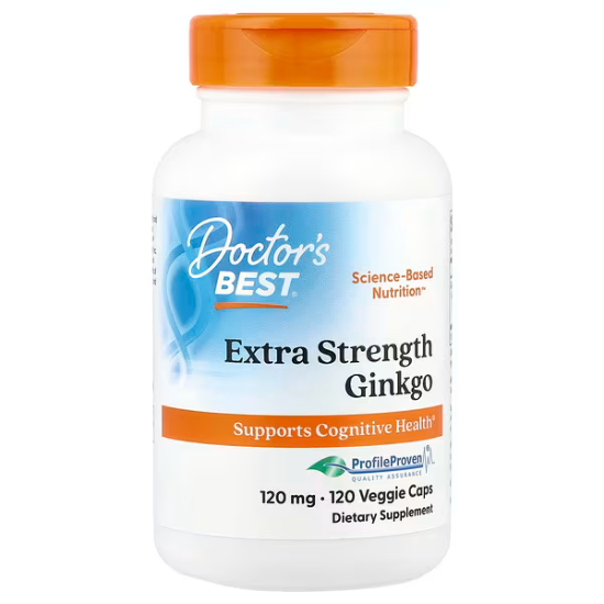 Extra Strength Ginkgo, 120mg, 120 vcaps, Doctor's Best