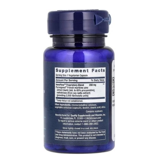 VenoFlow, 30 vcaps, Life Extension - Vitax.ro