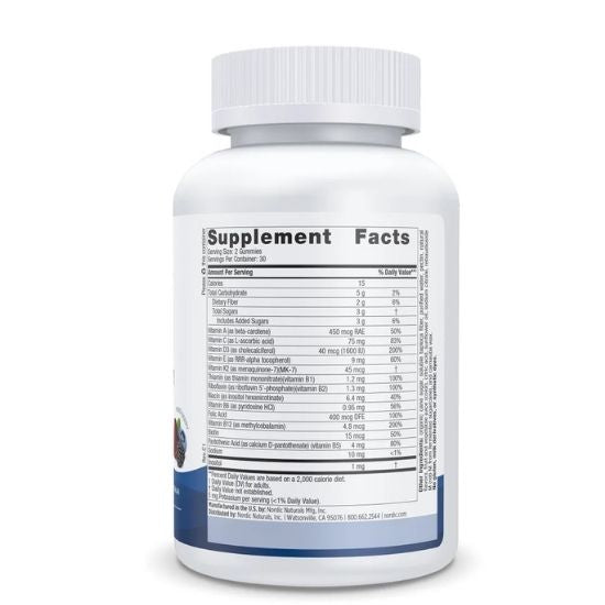 Men's Multivitamin Gummies, Mixed Berry, 60 gummies, Nordic Naturals - Vitax.ro