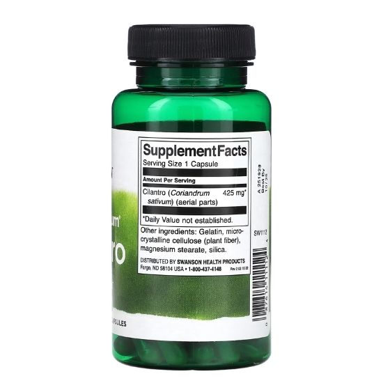 Full Spectrum Cilantro, 425mg, 60 caps, Swanson - Vitax.ro