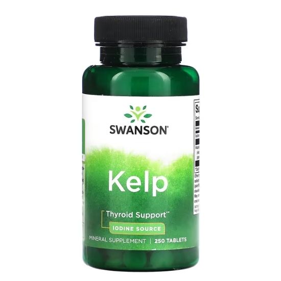 Kelp Iodine Source, 250 tabs, Swanson - Vitax.ro