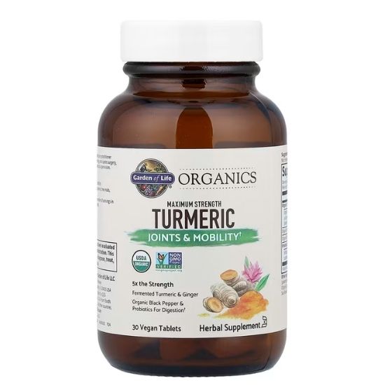 Mykind Organics Maximum Strength Turmeric, 30 vegan tabs, Garden of Life - Vitax.ro