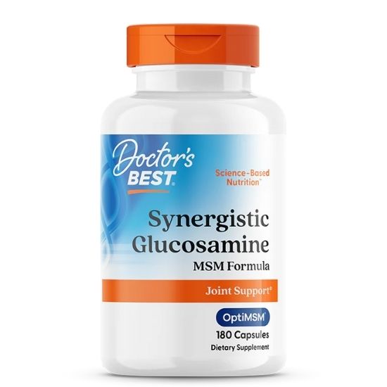 Synergistic Glucosamine MSM Formula cu OptiMSM, 180 caps, Doctor's Best - Vitax.ro