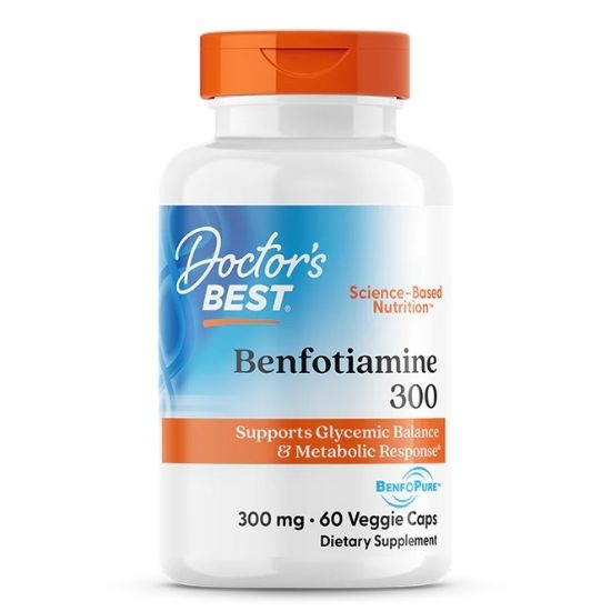 Benfotiamine with BenfoPure, 300mg, 60 vcaps, Doctor's Best - Vitax.ro