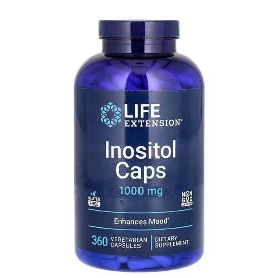 Inositol Caps, 1000 mg, 360 vcaps, Life Extension - Vitax.ro