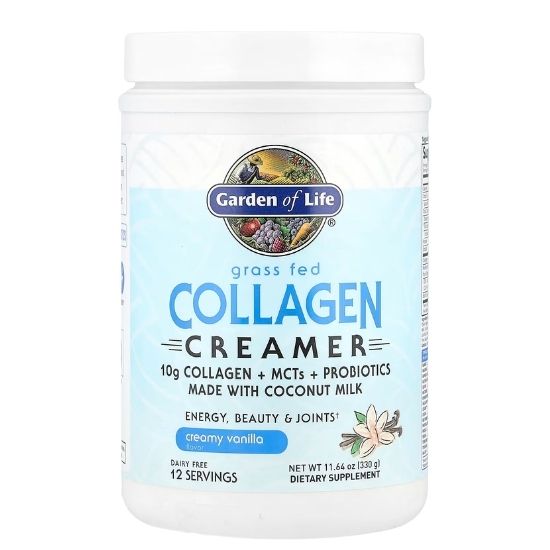 Grass Fed Collagen Creamer, Creamy Vanilla, 330g, Garden of Life - Vitax.ro