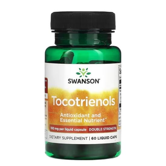 Tocotrienols, 100mg Double Strength, 60 liquid caps, Swanson - Vitax.ro