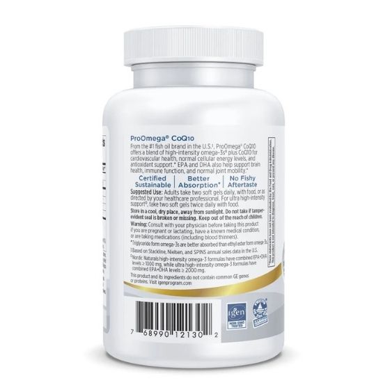 ProOmega CoQ10, 60 softgels, Nordic Naturals - Vitax.ro