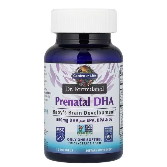 Dr. Formulated Prenatal DHA, 30 softgels, Garden of Life - Vitax.ro