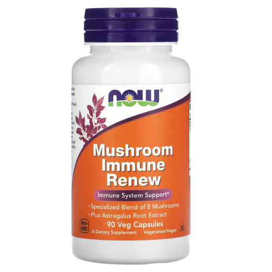 Mushroom Immune Renew, 90 vcaps, NOW Foods - Vitax.ro