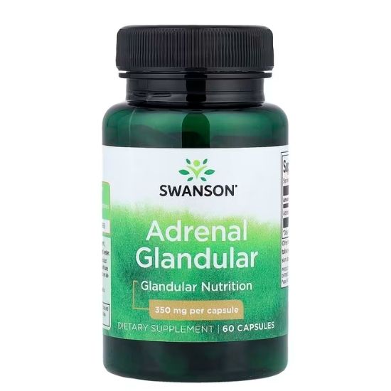 Adrenal Glandular, 350mg, 60 caps, Swanson - Vitax.ro