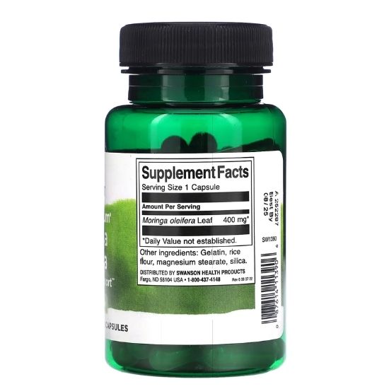 Moringa Oleifera, 400mg, 60 caps, Swanson - Vitax.ro