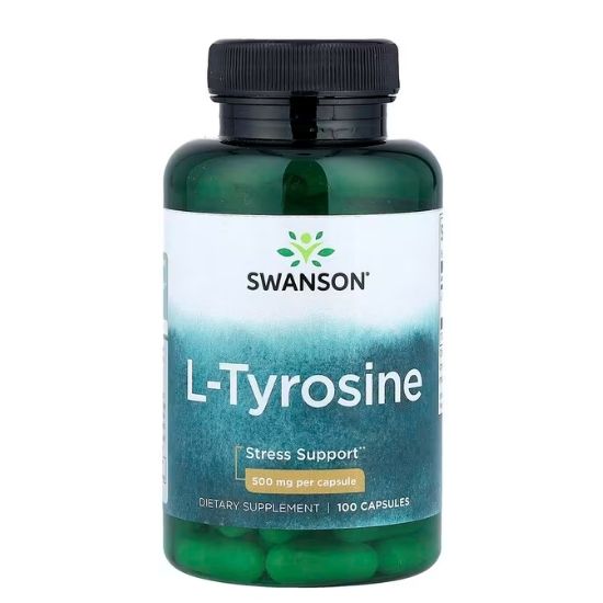 L-Tyrosine, 500mg, 100 caps, Swanson - Vitax.ro