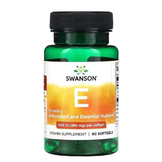 Vitamin E, 400 IU, 60 softgels, Swanson - Vitax.ro