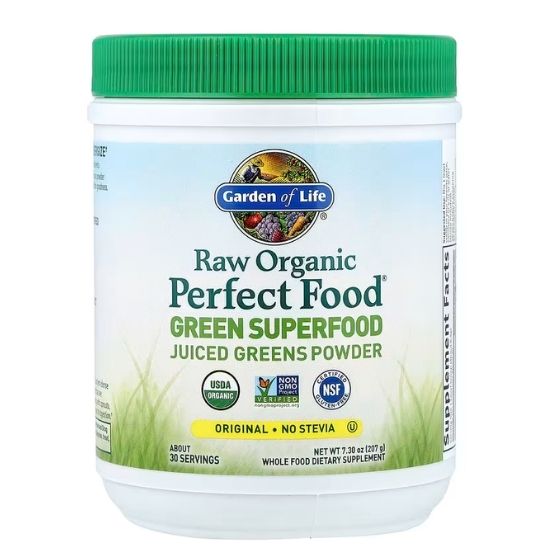 Raw Organic Perfect Food Green Super Food, Original, 207g, Garden of Life - Vitax.ro