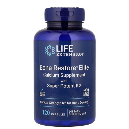 Bone Restore Elite with Super Potenet K2, 120 caps, Life Extension - Vitax.ro
