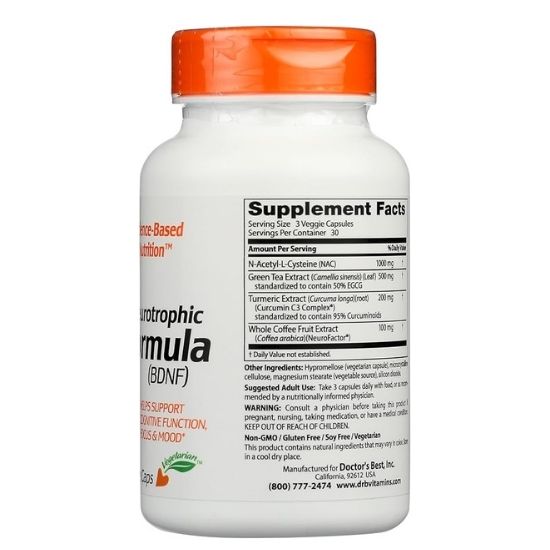 Neurotrophic Brain Formula, 90 vcaps, Doctor's Best - Vitax.ro