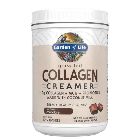 Grass Fed Collagen Creamer, Chocolate, 342g, Garden of Life - Vitax.ro