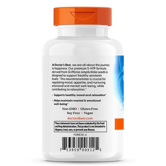 5-HTP, 100mg, 180 vcaps, Doctor's Best - Vitax.ro