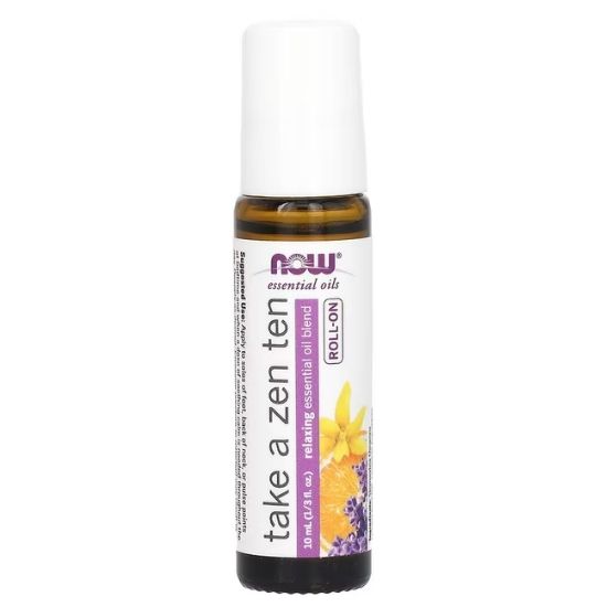 Essential Oil Roll-On, Take a Zen Ten, 10 ml, NOW Foods - Vitax.ro