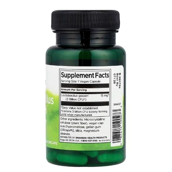 Lactobacillus Gasseri, 60 vcaps, Swanson - Vitax.ro