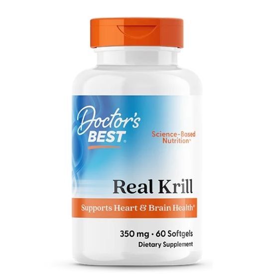 Real Krill, 350mg, 60 softgels, Doctor's Best - Vitax.ro