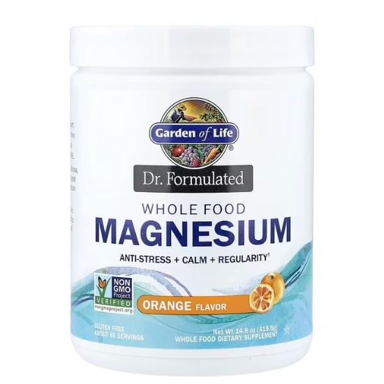Dr. Formulated Whole Food Magnesium, Orange, 419g, Garden of Life - Vitax.ro