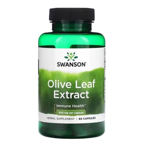 Olive Leaf Extract, 500mg, 60 caps, Swanson - Vitax.ro