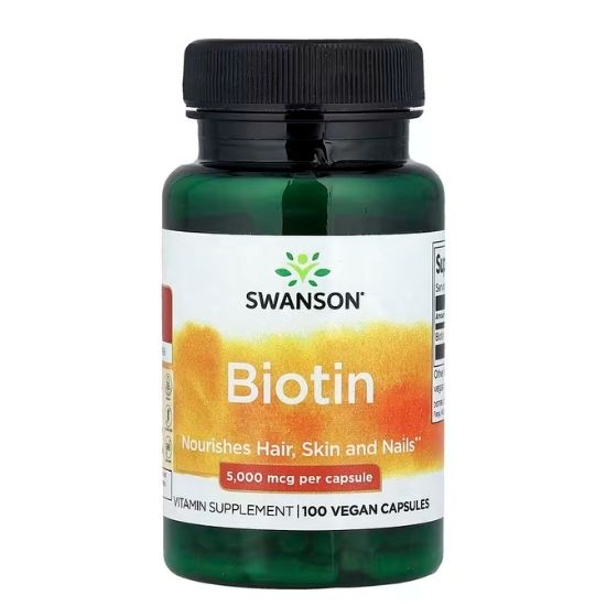Biotin 5000mcg, 100 caps, Swanson - Vitax.ro