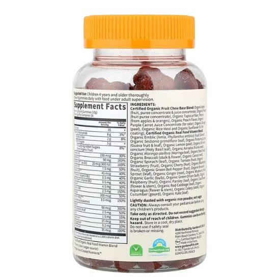 Mykind Organics Kids Multi Gummies, Organic Fruit Flavor, 120 vegan gummy bears, Garden of Life - Vitax.ro