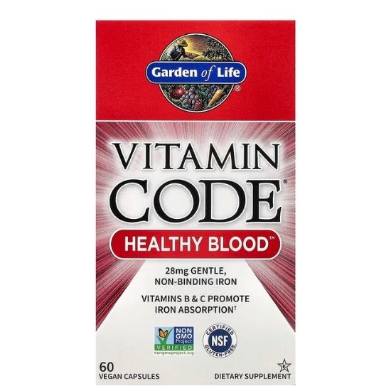 Vitamin Code Healthy Blood, 60 vegan caps, Garden of Life - Vitax.ro