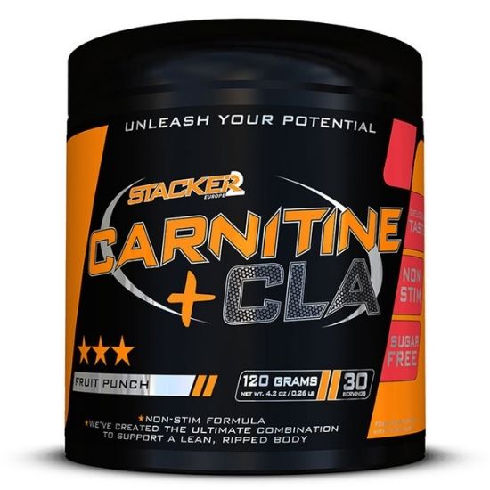 Carnitine + CLA, Fruit Punch, 120g, Stacker2 Europe - Vitax.ro