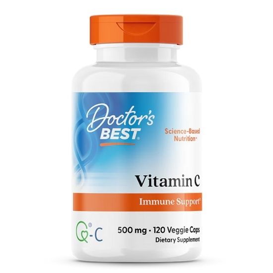 Vitamin C with Quali-C, 500mg, 120 vcaps, Doctor's Best - Vitax.ro