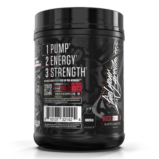 Godzilla Pre-Workout, Sour Watermelon, 752g, RYSE