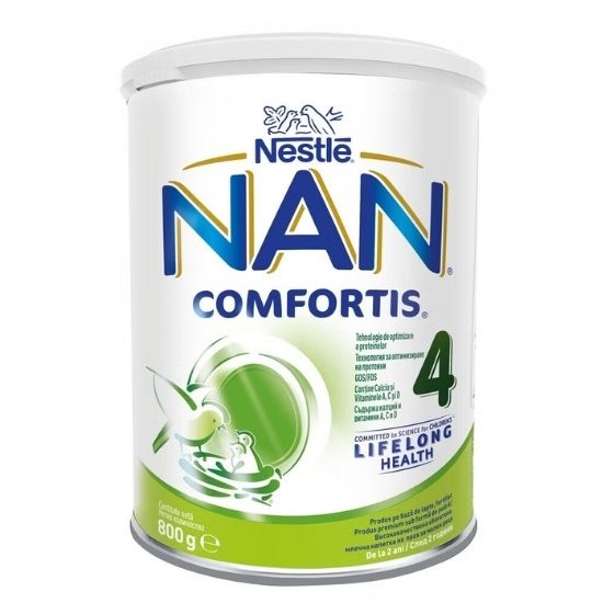 Nan 4 Comfortis, Preparat pe baza de lapte, 2+ ani, 800 g, Nan