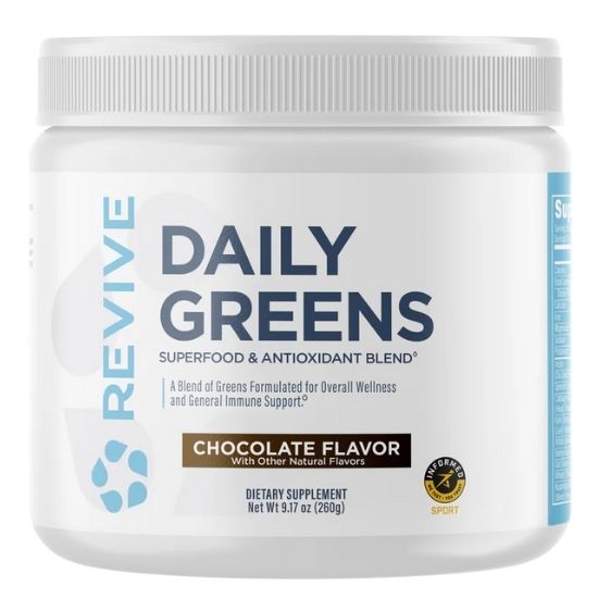 Daily Greens, Chocolate, 260g, Revive - Vitax.ro