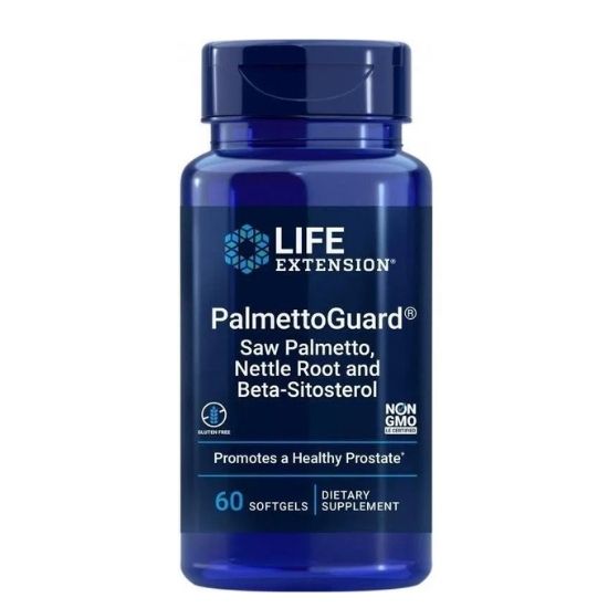 PalmettoGuard Saw Palmetto/Nettle Root with Beta-Sitosterol, 60 softgels, Life Extension - Vitax.ro