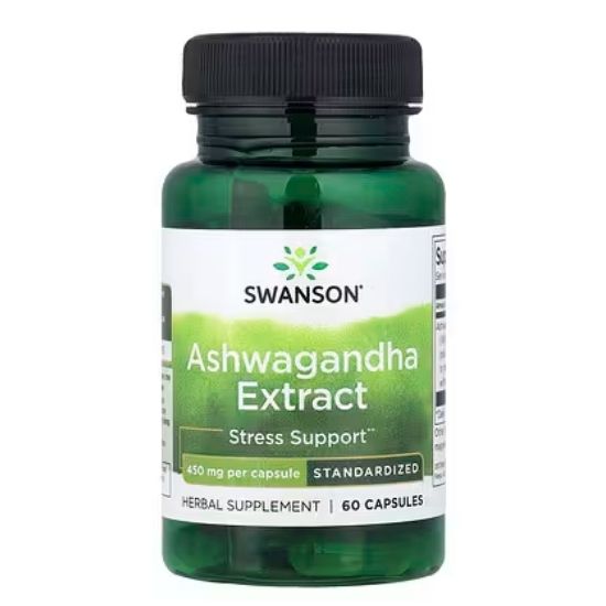 Ashwagandha Extract, 450mg, 60 caps, Swanson - Vitax.ro